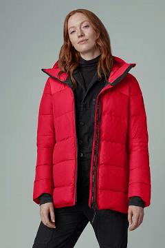 Chamarras Canada Goose Mujer Mexico - HyBridge Chaqueta De Plumas Rojos LS6128705